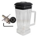 Hardin Vita-Mix Replacement 64oz Polycarbonate Container Jug with Top Cover, 6 Blade Leaf, Socket & Hex Key VMUJUG6